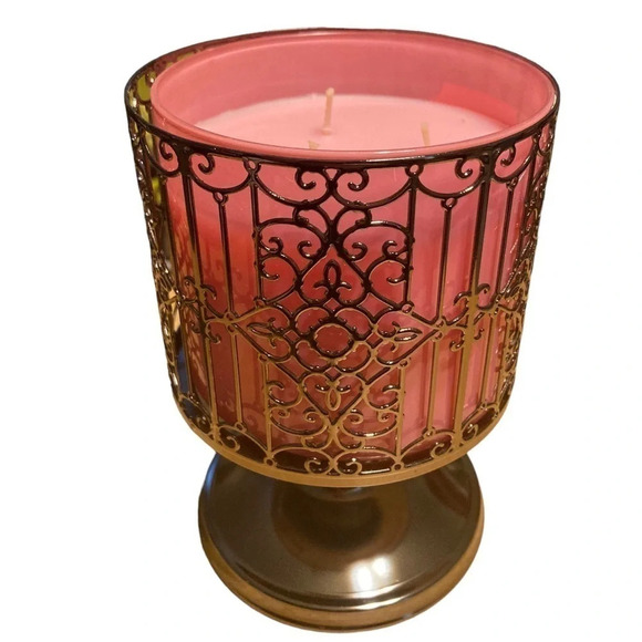 Bath & Body Works Ornate Gate Three Wick Candle Holder - Picture 2 of 6